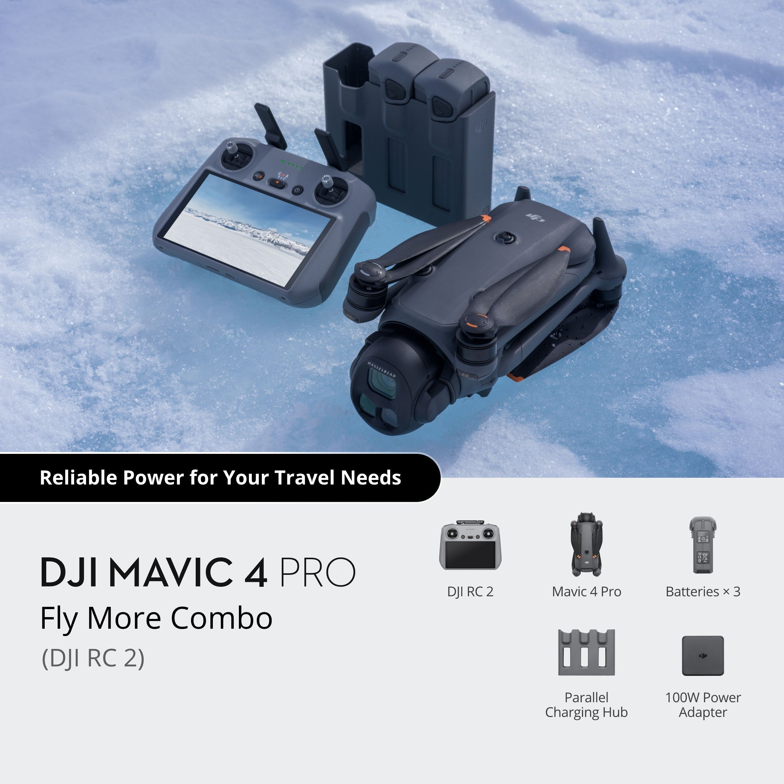 DJI Mavic 4 Pro Drone Fly More Combo With RC 2 Controller