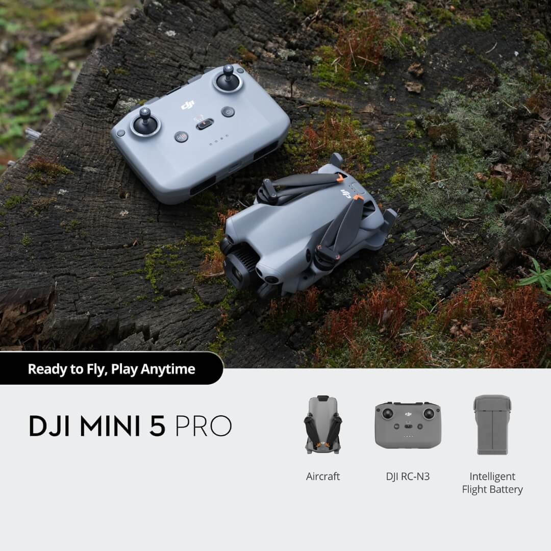 DJI Mini 5 Pro Drone With RC-N3 Controller Open Box