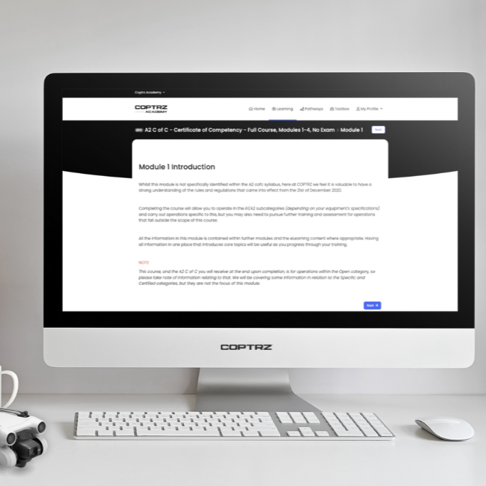 A2 CofC (Certificate Of Competency) Online Drone Training Course