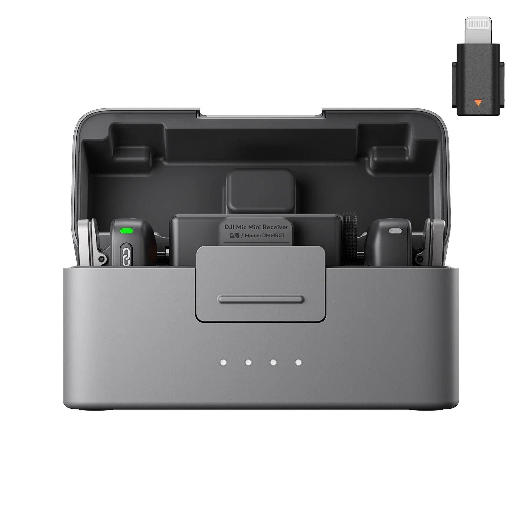 DJI Mic Mini (2 TX + 1 RX + Charging Case) + iPhone Lightning Adapter